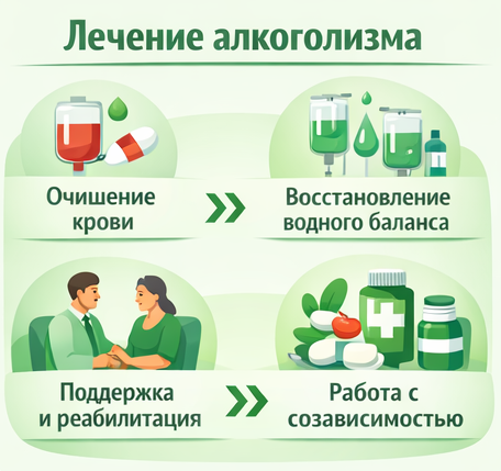 лечение алкоголизма в Новокузнецке этапы